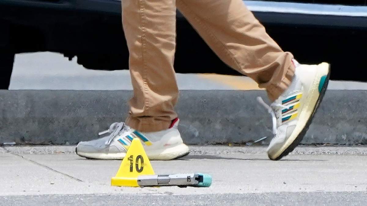 La escena del crimen del tiroteo en la Universidad Xavier en Nueva Orleans