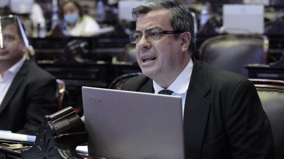 Germán Martínez, jefe de bloque del Frente de Todos en Diputados. Fuente: (Twitter)