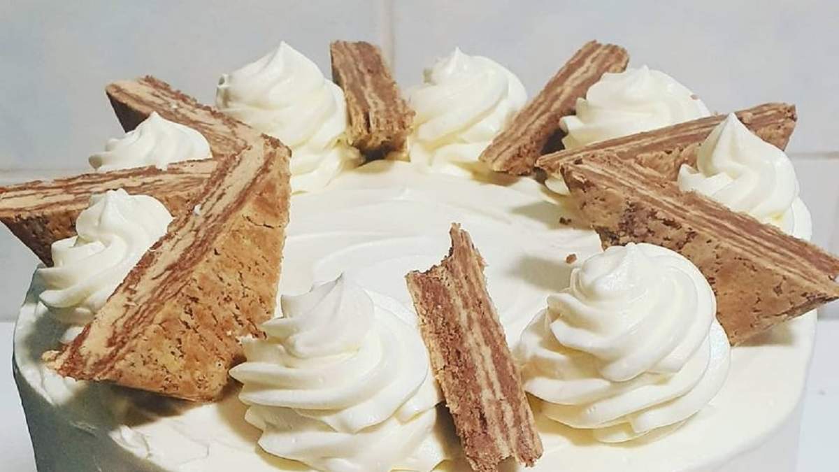 Torta helada de mantecol. Fuente: (Instagram)