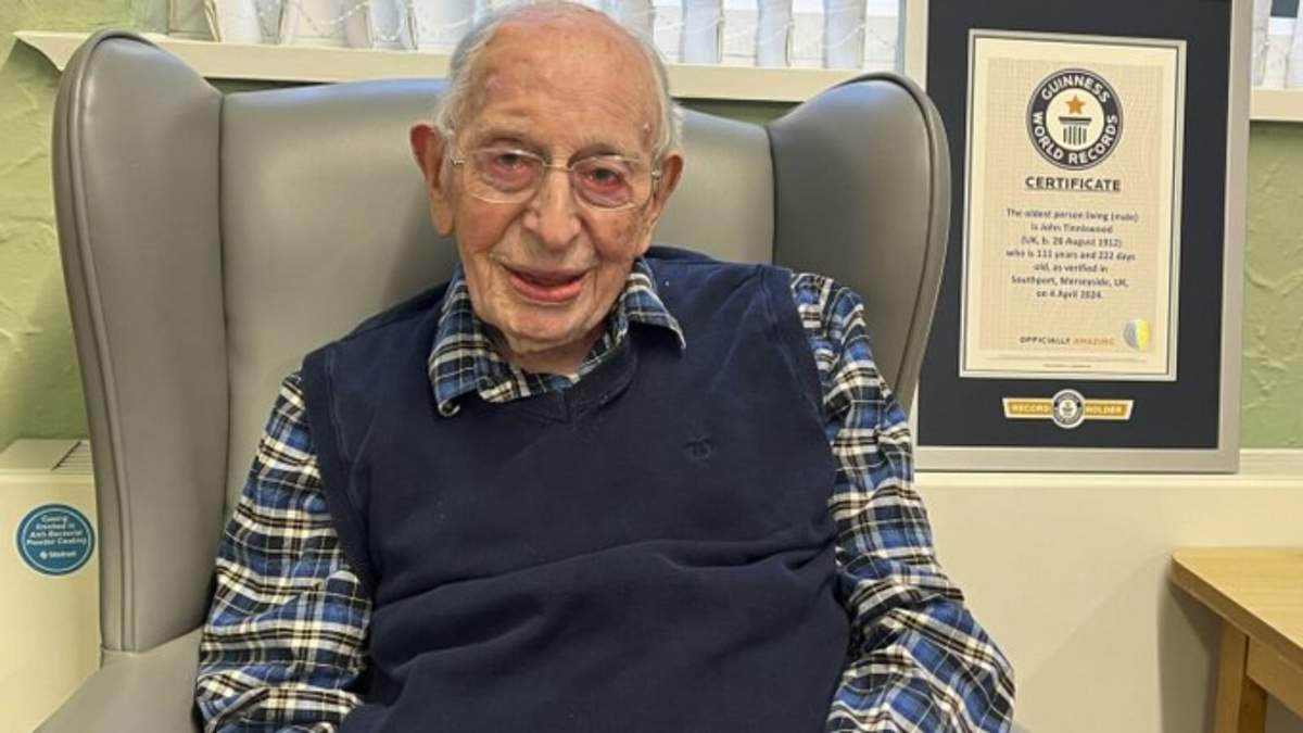 John Alfred Tinniswood, el hombre confirmado como el más longevo del mundo