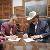 Sheinbaum: "Nuestro corazón está en Coahuila y en el Estado de México"