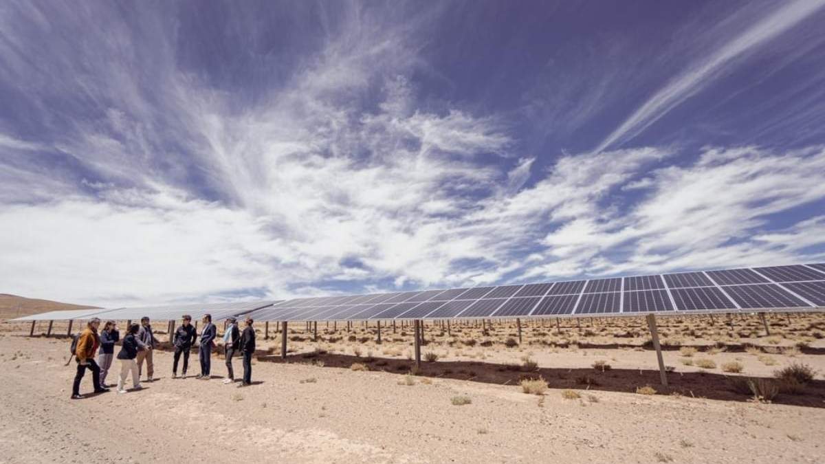 El parque solar Altiplano 200. Fuente: (Twitter)