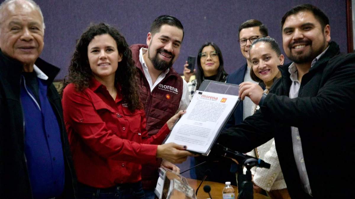 Entrega del Convenio de Coalicio´n Morena-PT Coahuila 2026, en el Instituto Electoral de Coahuila (IEC), el jueves 29 de enero de 2026