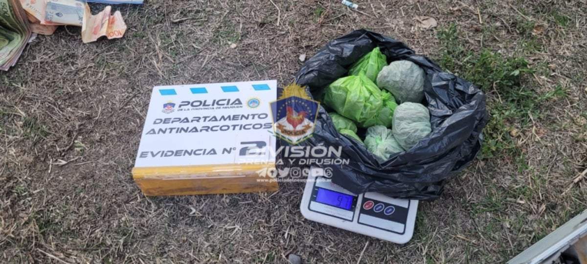 Envoltorios de cannabis que fueron incautados. Fuente: (Policía de Neuquén)