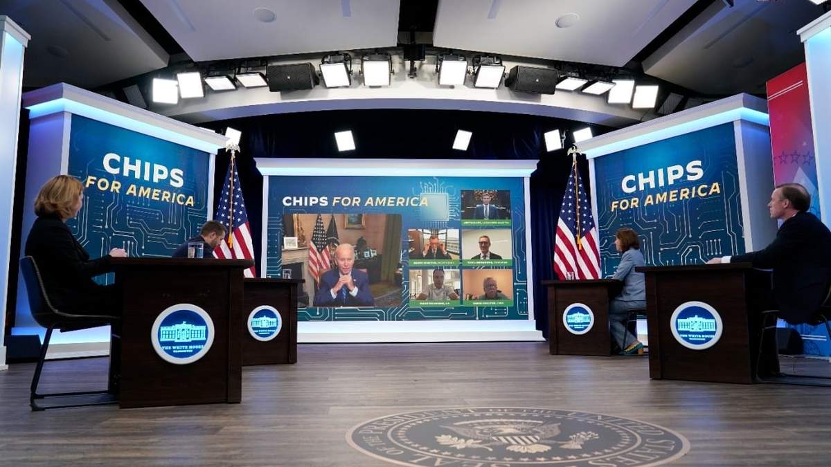 Biden habló este lunes de manera remota durante un evento en el South Court Auditorium en el complejo de la Casa Blanca