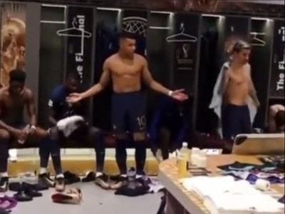 Revelan video del motivador discurso que Mbappé dio a sus compañeros al medio tiempo de la final