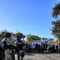 Retienen a elementos de la Guardia Nacional en Hueycantenango, Guerrero