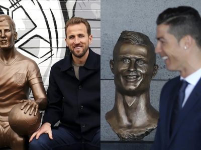 Estatuas de estrellas como Harry Kane y Cristiano Ronaldo no siempre convencen