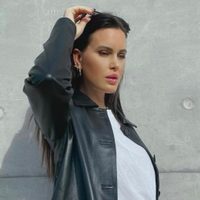 A su manera: Natalie Weber festejó el triunfo de la selección italiana