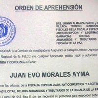 Gobierno de Bolivia ordena aprehender a Evo Morales por sedición y terrorismo