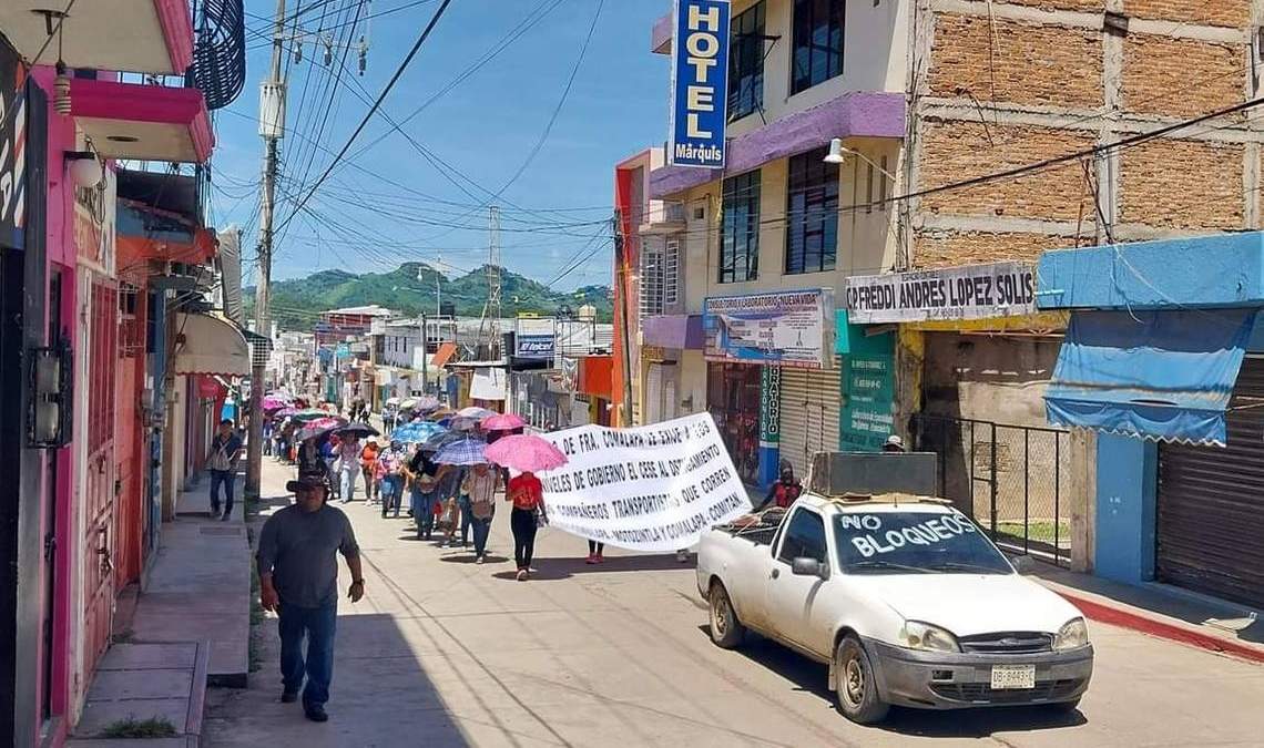 Marcha por la paz en Comalapa