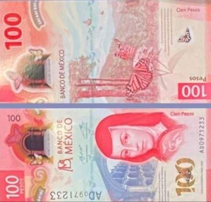 Billete de 100 pesos