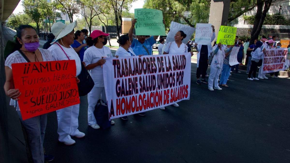 Personal de salud de la CDMX protestó para exigir su basificación