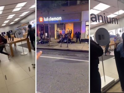 Saqueos masivos en EU: encapuchados roban en Apple Store, Lululemon y más tiendas (Videos)