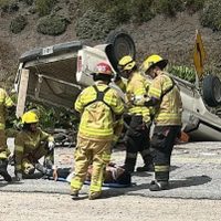 Grave accidente en la Ruta 40: una camioneta volcó cerca del acceso al Cerro Chapelco