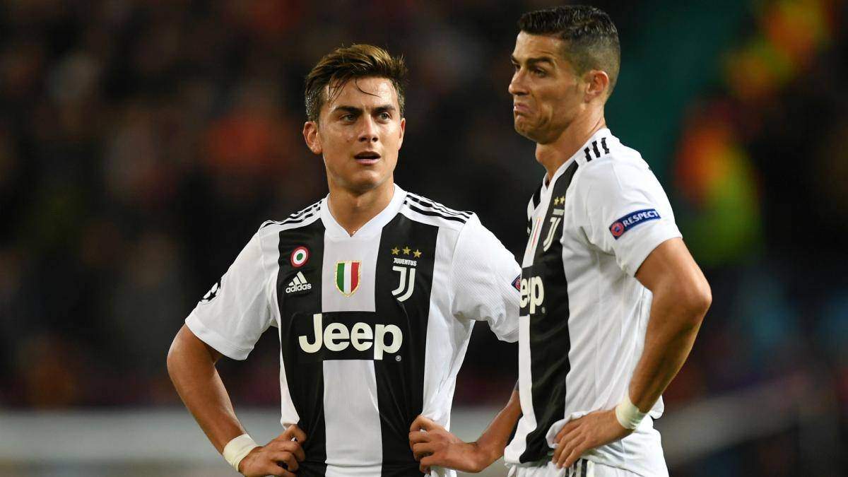 Dybala y Ronaldo. Fuente: (Twitter).