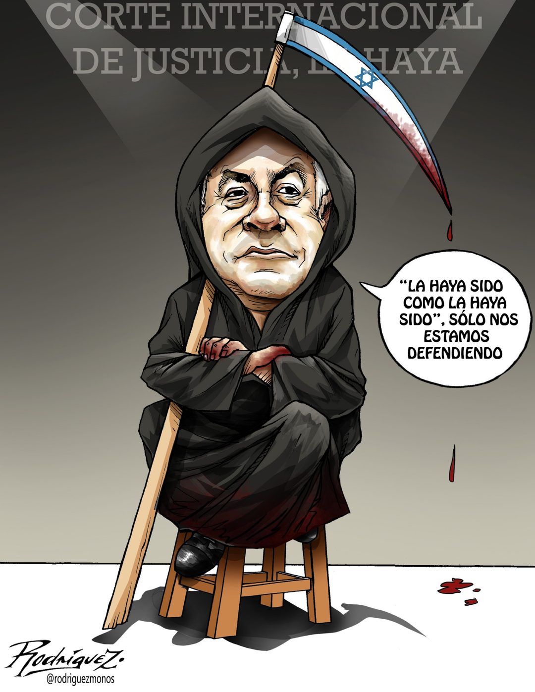 en la corte por genocidio