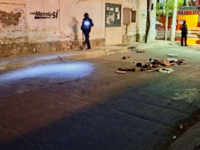 Dejan cerca de una escuela los cuerpos desmembrados y decapitados de cuatro personas en Acapulco