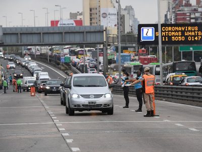Fuertes controles viales en el AMBA para disminuir la circulación