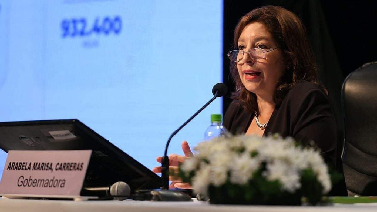 Arabela Carreras, gobernadora de Río Negro. Fuente: (Twitter)