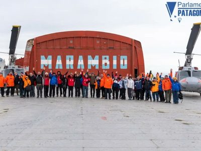 Se realizó el traspaso de gestión en la base Marambio durante la 4° sesión del Parlamento Patagónico