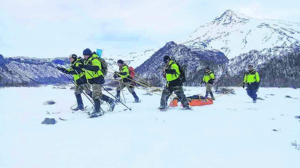 Advierten por la nieve en el Parque Nacional Lanín. Fuente: (Twitter)