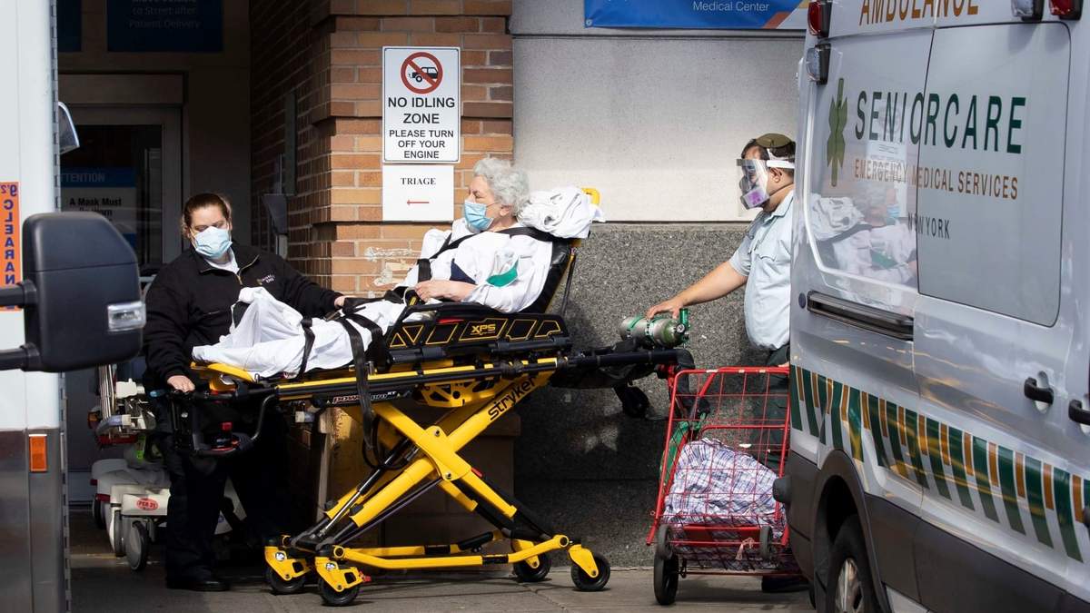 Estados Unidos alcanzó ayer un récord de hospitalizaciones. Fuente: (Twitter)