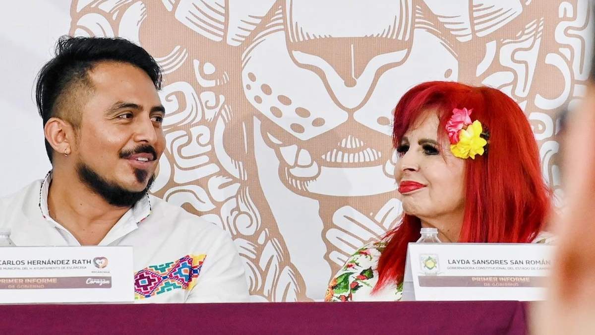 El diputado Antonio Jiménez y la gobernadora de Campeche, Layda Sansores, ambos emanados de Morena