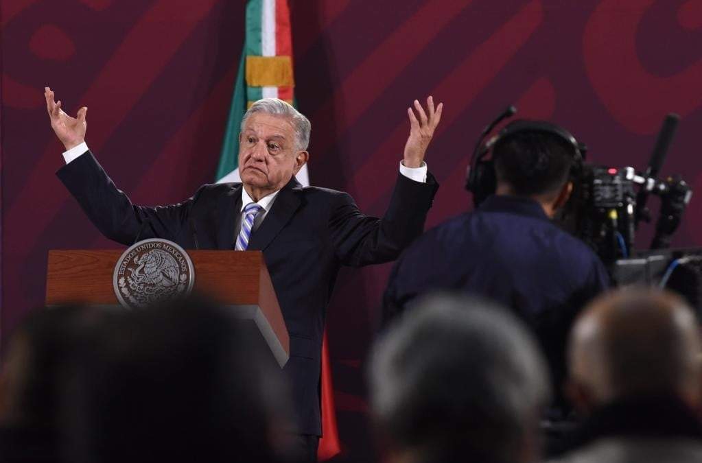 El presidente en su conferencia matutina del 12 de enero de 2023