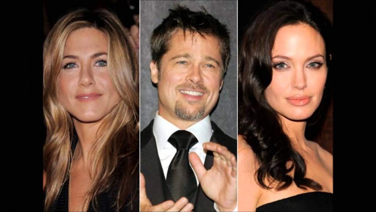 Jennifer Aniston, Brad Pitt, Angelina Jolie. Fuente: (Twitter).
