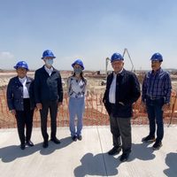 AMLO supervisa construcción de Santa Lucía; es una obra “impresionante”, dice