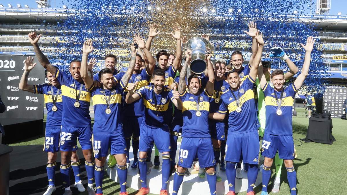 Boca y el esperado trofeo de la Superliga. Fuente: (Instagram)