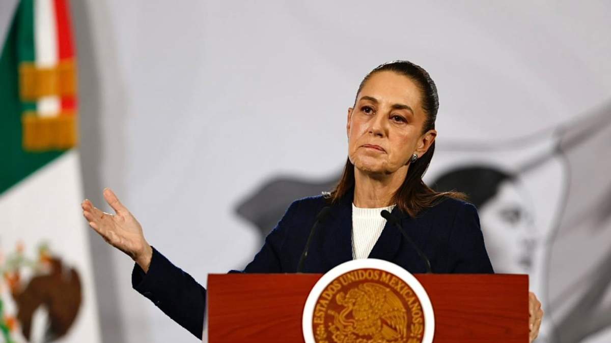La presidenta mexicana Claudia Sheinbaum en la mañanera