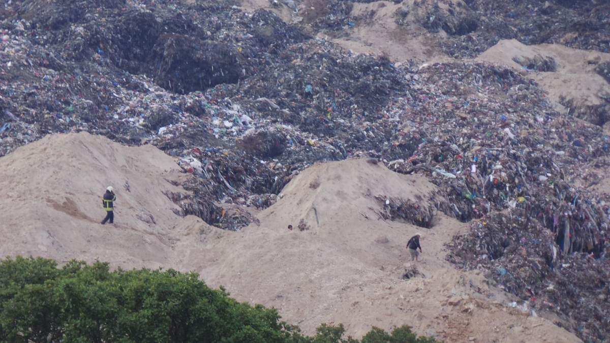 Desplazamiento en el basurero