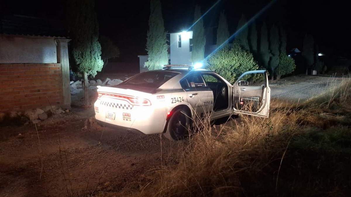 Patrulla de la Guardia Nacional en la que viajaban los dos agentes "levantados" por un grupo armado en Huichapan, Hidalgo