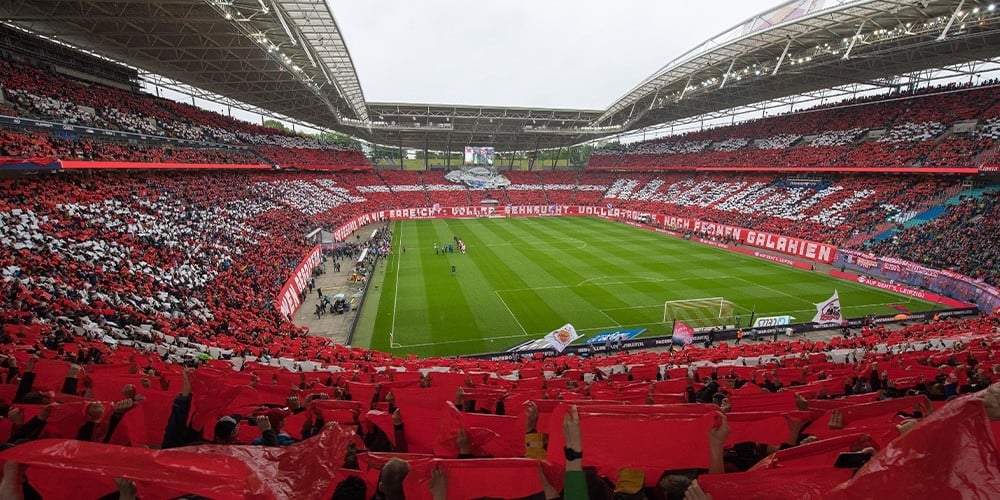 Estadio Red Bull Arena de Leipzig. Fuente: (Twitter).