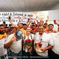 En Tabasco, Sheinbaum descarta traicionar a AMLO y ofrece mantener su legado