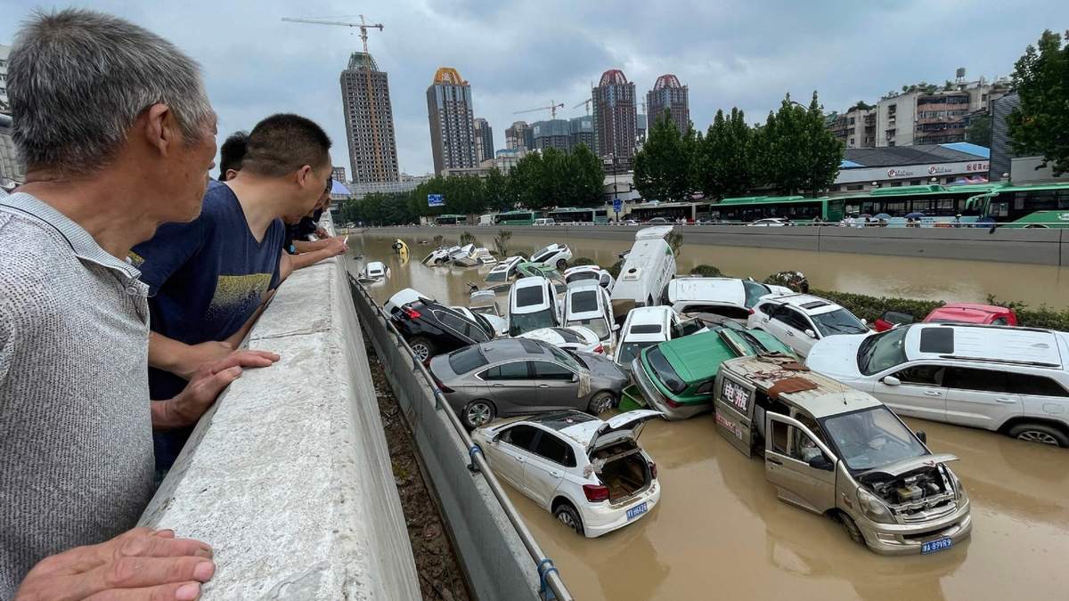 Devastación en Henan, provincia de China. Fuente: (Twitter)