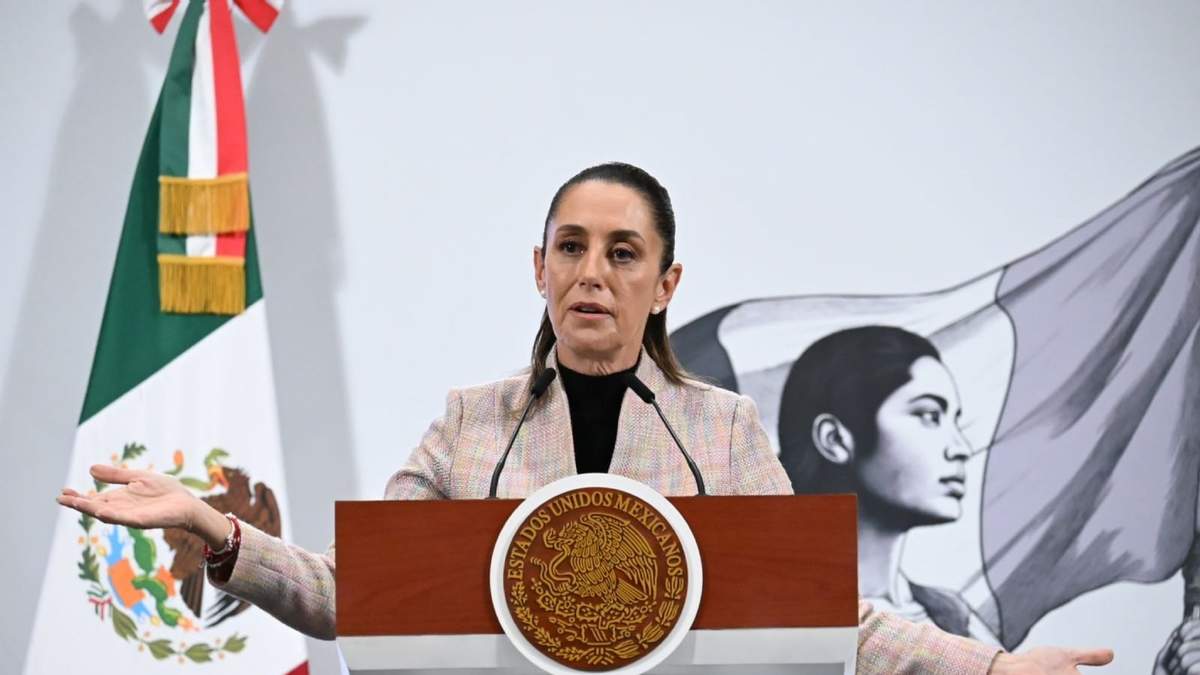 La presidenta Claudia Sheinbaum en la mañanera