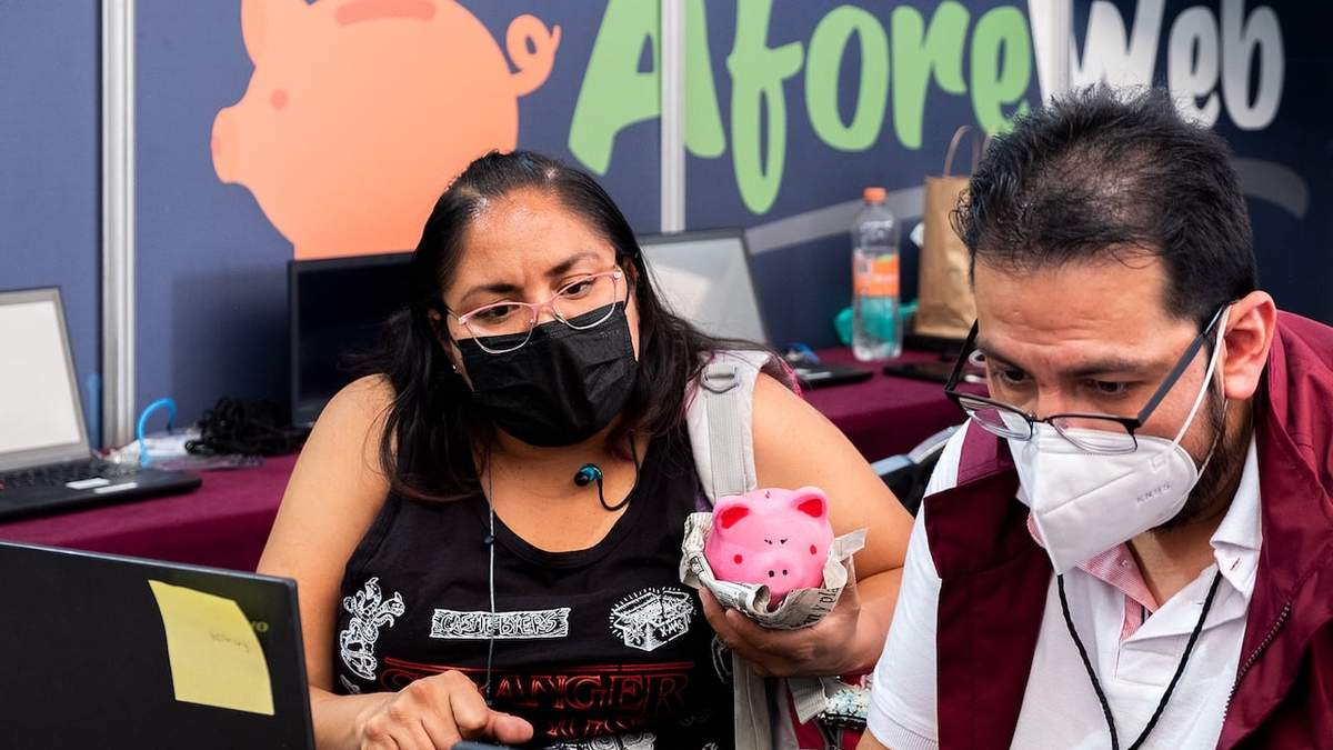 Feria de las Afores en la  Ciudad de México en julio pasado