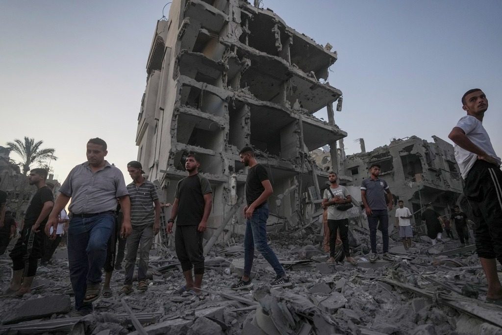 Bombardeo israelí  (AP FotoAbdel Kareem Hana)