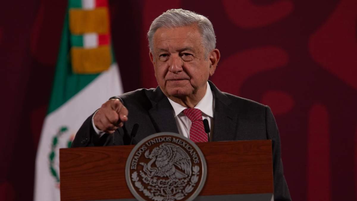 El mandatario durante la conferencia de este jueves en Palacio Nacional