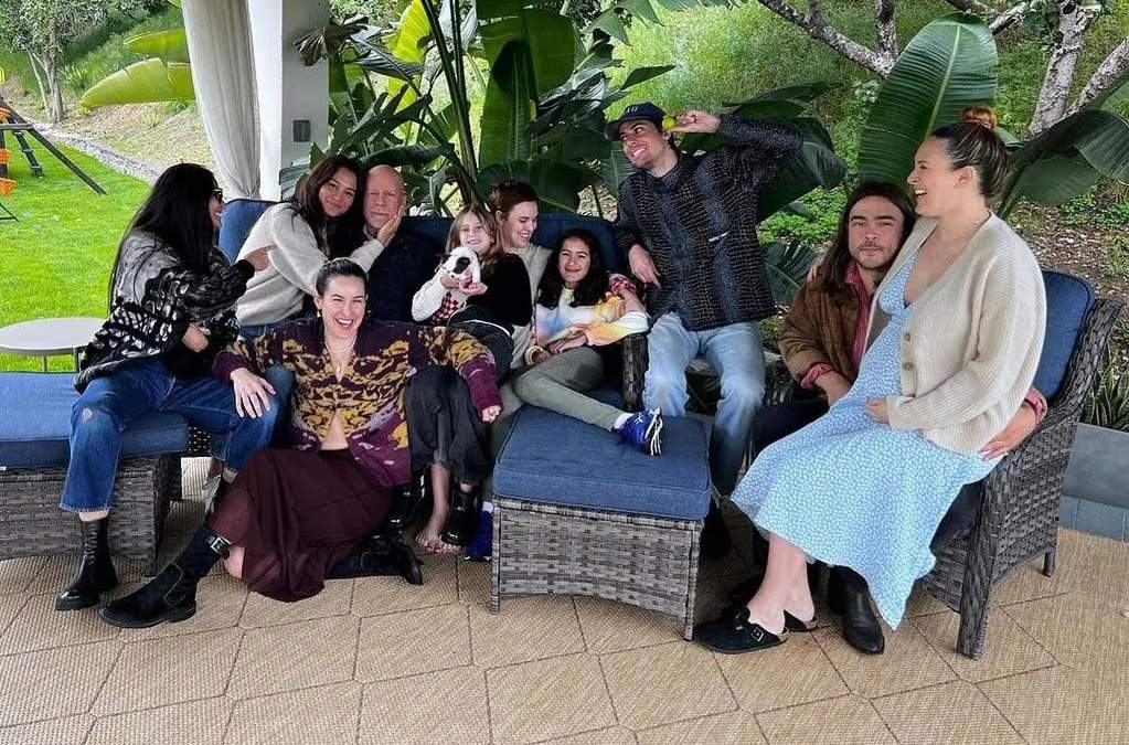 Bruce Willis. Celebración en familia