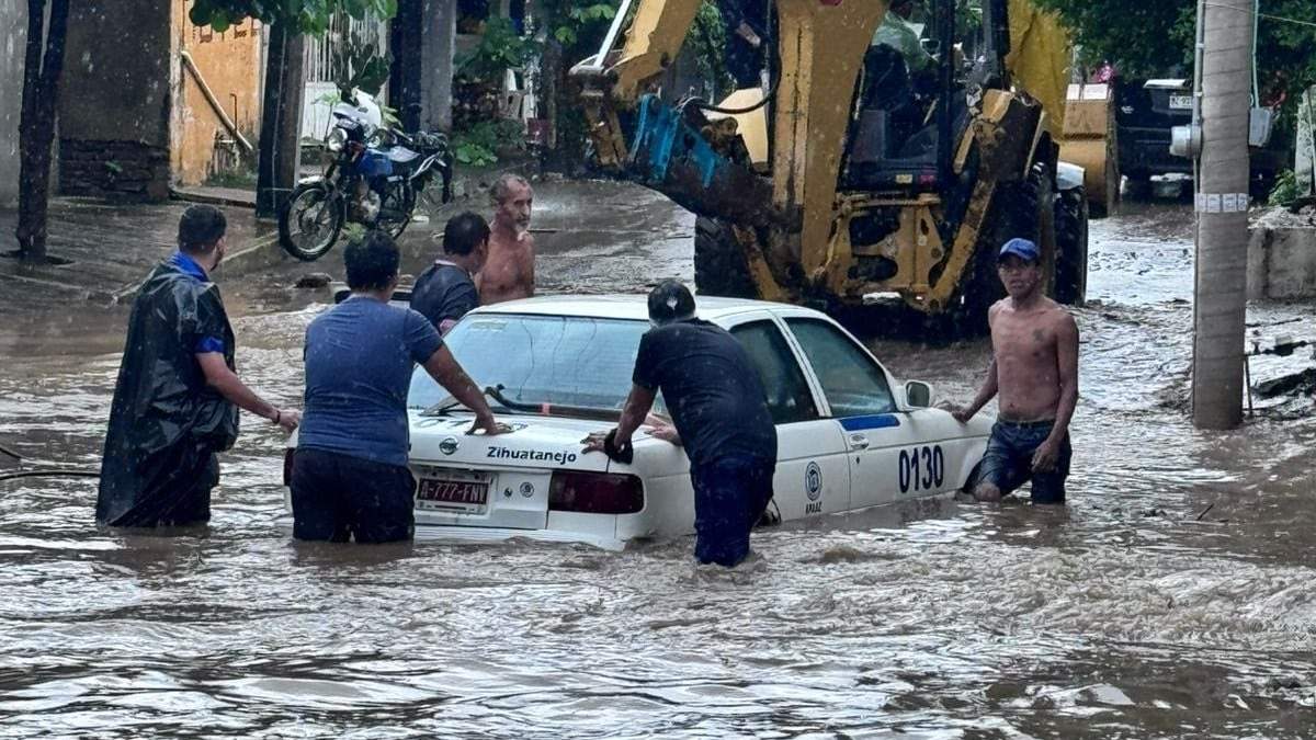 El rescate de un taxi en Zihuatanejo