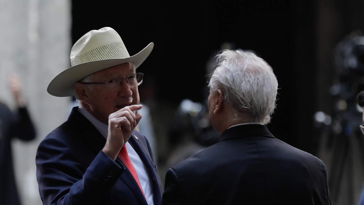 El embajador Ken Salazar, el martes en Palacio Nacional
