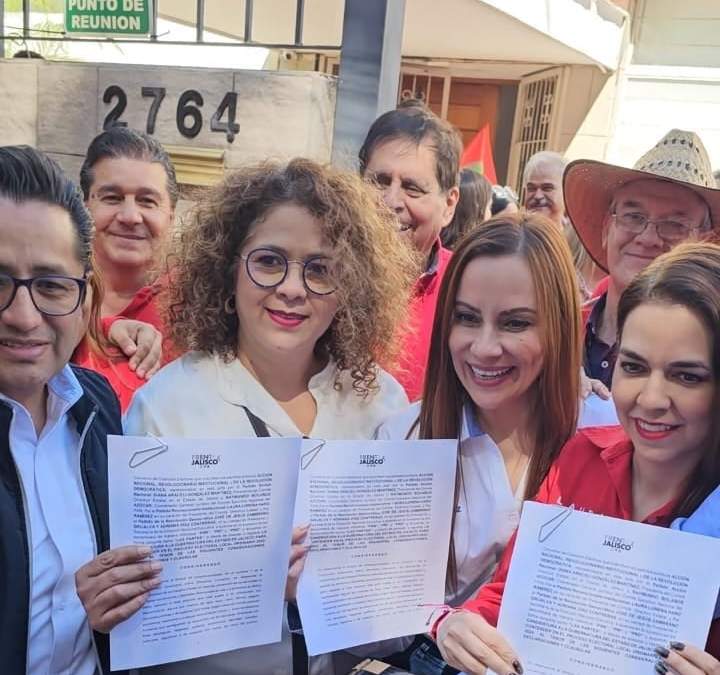 Las dirigentes opositoras registraron su alianza rumbo a los comicios para la gubernatura
