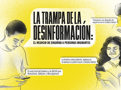La trampa de la desinformación: el negocio de engañar a personas migrantes