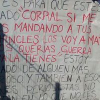 Aparece narcomanta dirigida a Corral: 'los voy a matar a todos”, le advierten