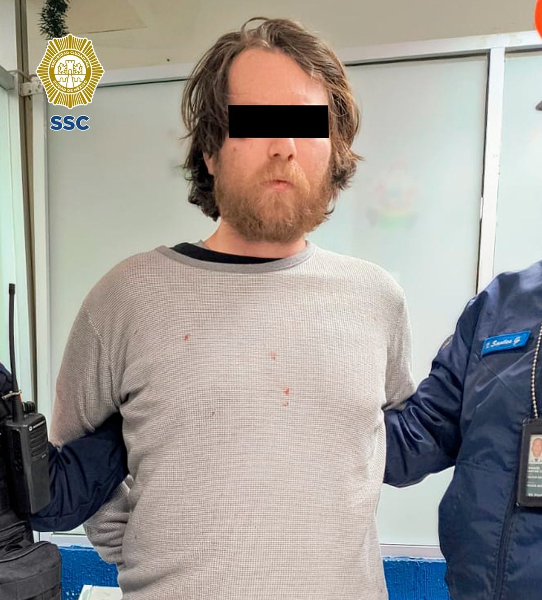 Presunto agresor de un venezolano en la Terminal 2 del AICM