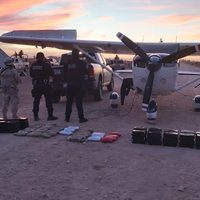 Confiscan aeronave con fentanilo en Mexicali; hay 3 detenidos
